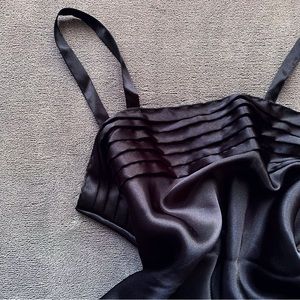 Black Satin Cami